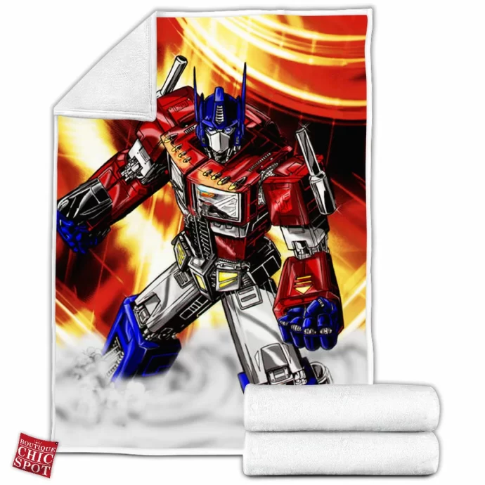 Optimus Prime Fleece Blanket