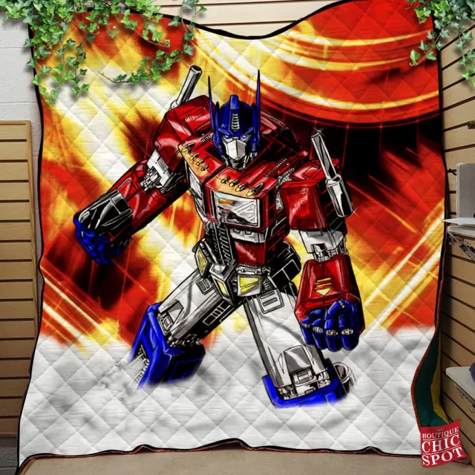 Optimus Prime Quilt Blanket