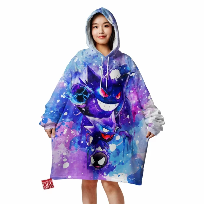 Gastly Evolutions Blanket Hoodie