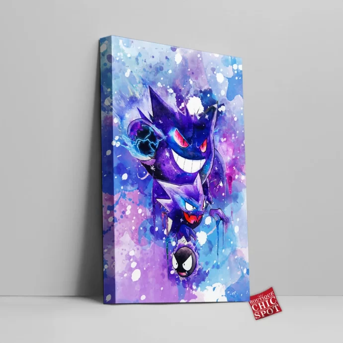 Gastly Evolutions Canvas Wall Art