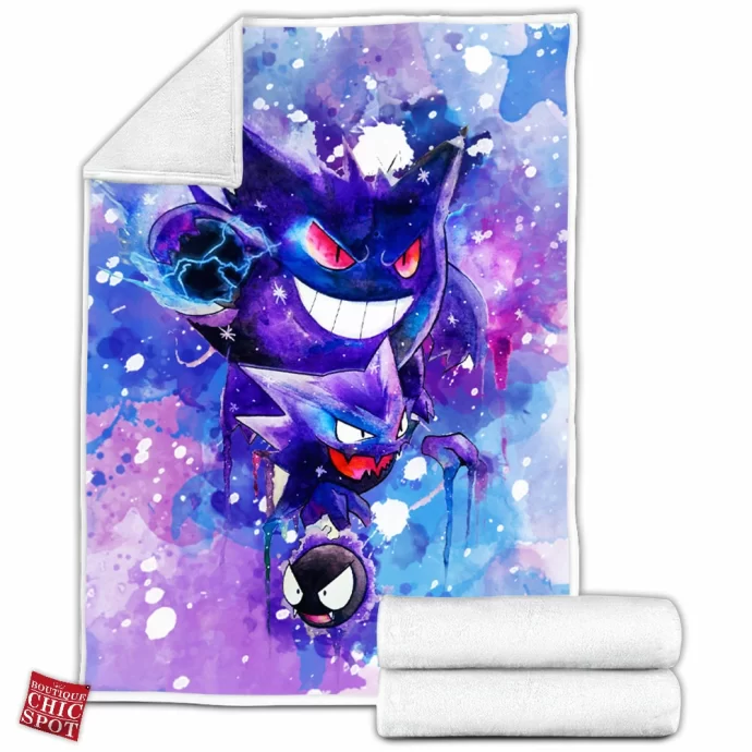 Gastly Evolutions Fleece Blanket