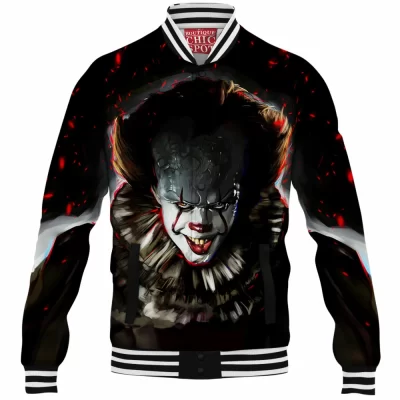 Horror Baseball-Jacket, Pennywise Baseball-Jacket