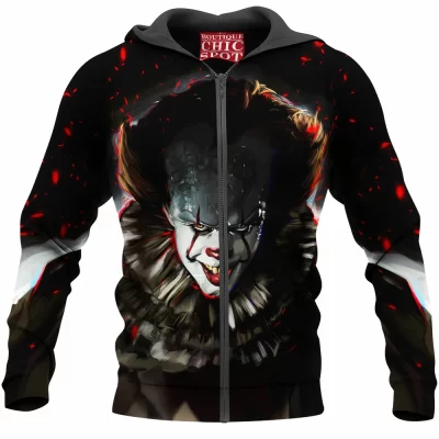 Horror Zip-Hoodie, Pennywise Zip-Hoodie