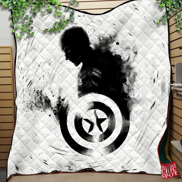 Captain America Quilt Blanket