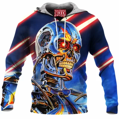 Sci-Fi Fleece-Hoodie, T-800 Fleece-Hoodie, The Terminator Fleece-Hoodie