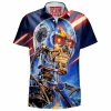 Sci-Fi Hawaiian-Shirt, T-800 Hawaiian-Shirt, The Terminator Hawaiian-Shirt