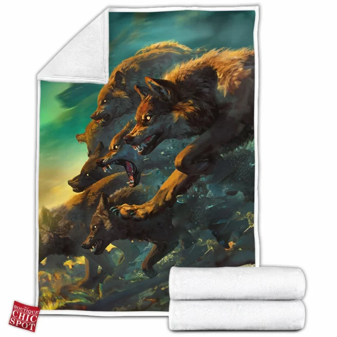 Skellige Wolves Fleece Blanket