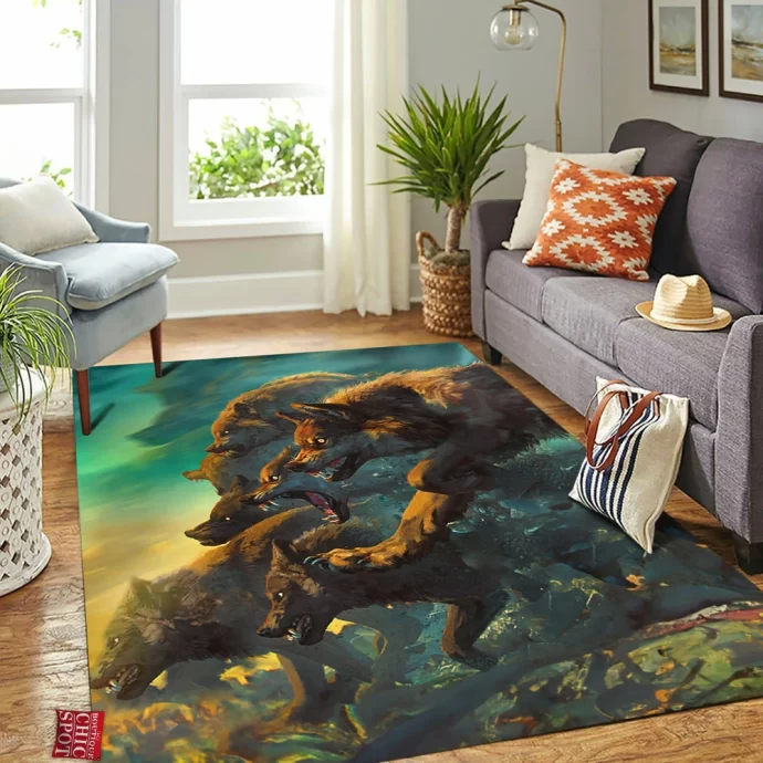 Skellige Wolves Rectangle Rug