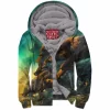 Wolf Zip-Fleece-Hoodie