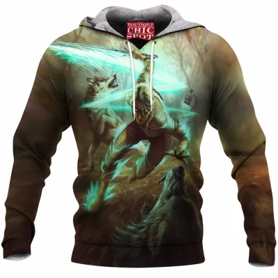 Game Fleece-Hoodie, The Witcher Fleece-Hoodie, Fantasy Fleece-Hoodie, Ciri Fleece-Hoodie