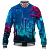 Game Baseball-Jacket, Sci-Fi Baseball-Jacket, Cyberpunk Baseball-Jacket