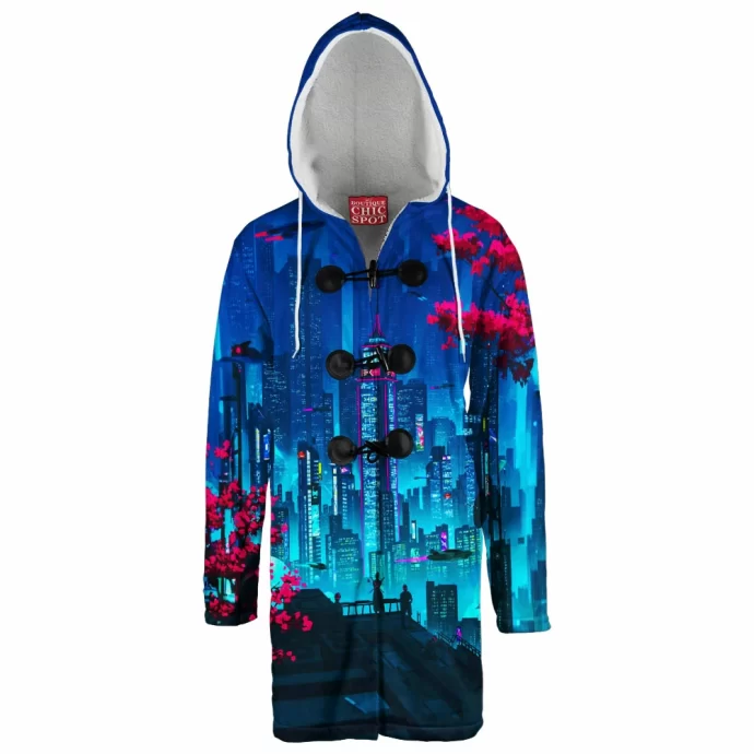 Cyberpunk Hooded Cloak Coat