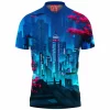 Game Polo Shirt, Sci-Fi Polo Shirt, Cyberpunk Polo Shirt