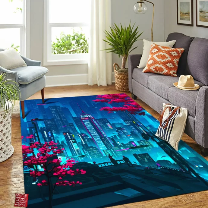 Cyberpunk Rectangle Rug