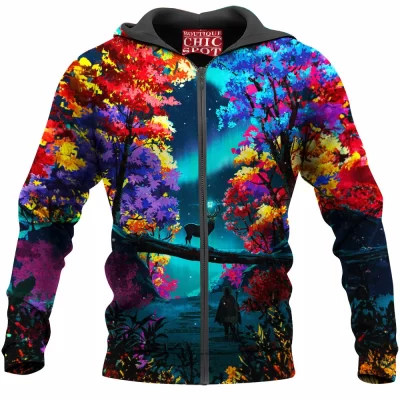 Deer Zip-Hoodie