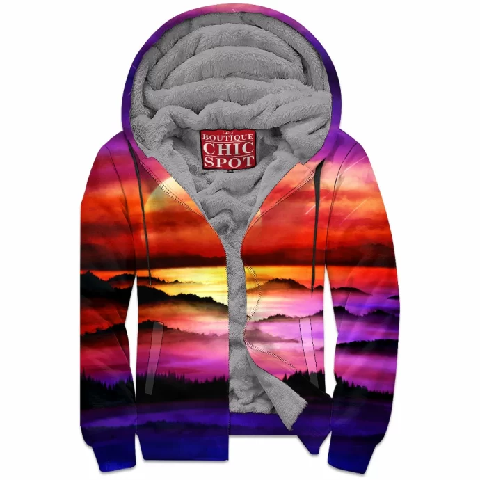 Wanderlust Zip Fleece Hoodie