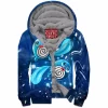 Anime Zip-Fleece-Hoodie, Pokemon Zip-Fleece-Hoodie, Poliwag Zip-Fleece-Hoodie
