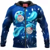 Anime Zip-Hoodie, Pokemon Zip-Hoodie, Poliwag Zip-Hoodie