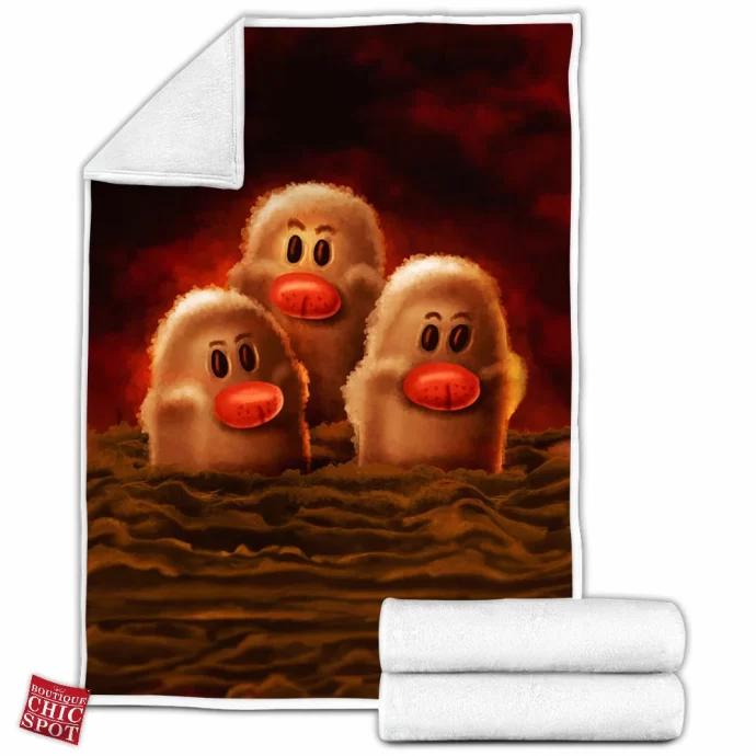 Dugtrio Fleece Blanket