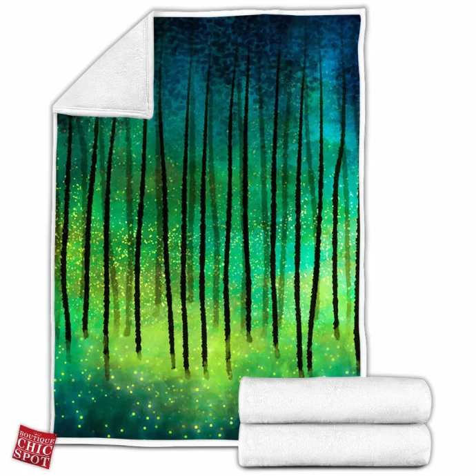 Turquiose Luster Fleece Blanket