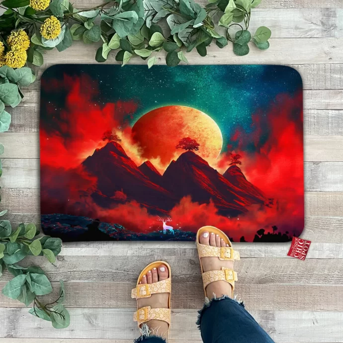 Red Moon Doormat