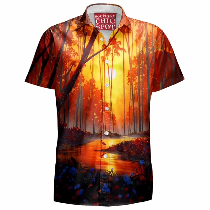 Autumn River Hawaiian Shirt