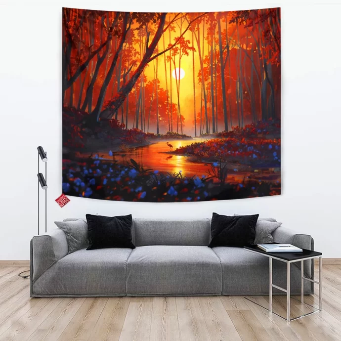 Autumn River Tapestry