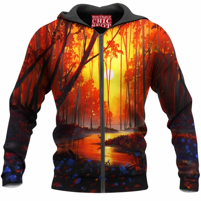 Autumn River Zip Hoodie