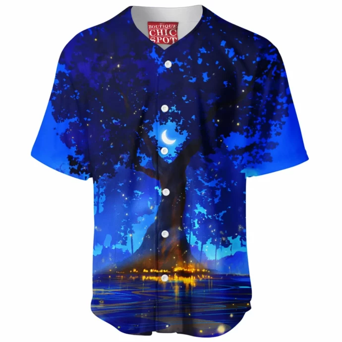 Magical Lantern Tree Baseball Jersey