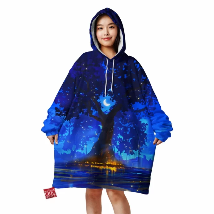 Magical Lantern Tree Blanket Hoodie