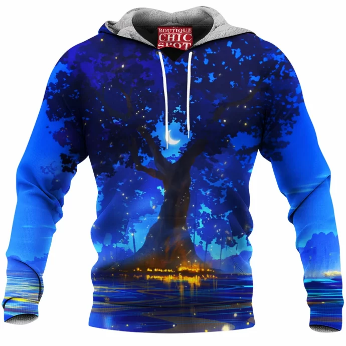 Magical Lantern Tree Fleece Hoodie