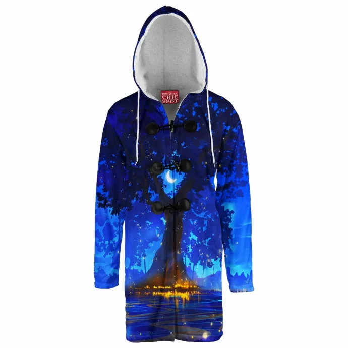 Magical Lantern Tree Hooded Cloak Coat