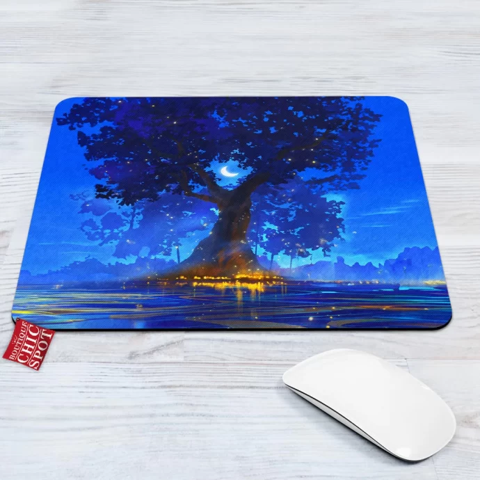 Magical Lantern Tree Mouse Pad