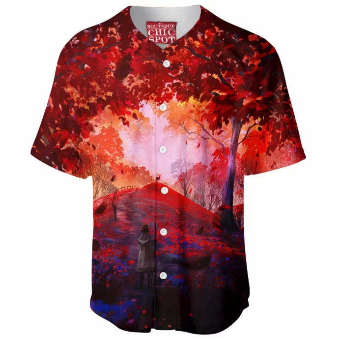 Red Forest Baseball Jersey