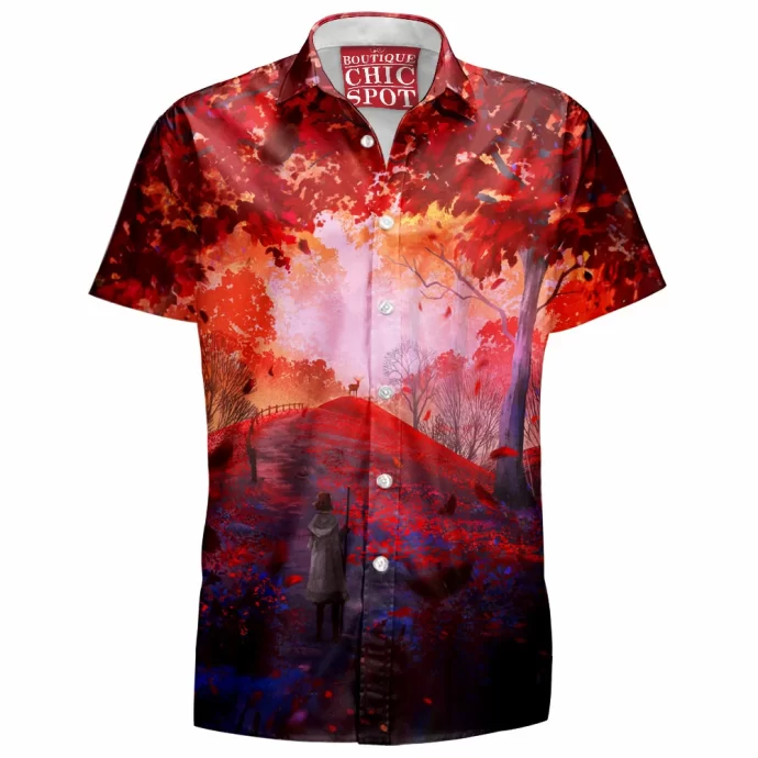 Red Forest Hawaiian Shirt