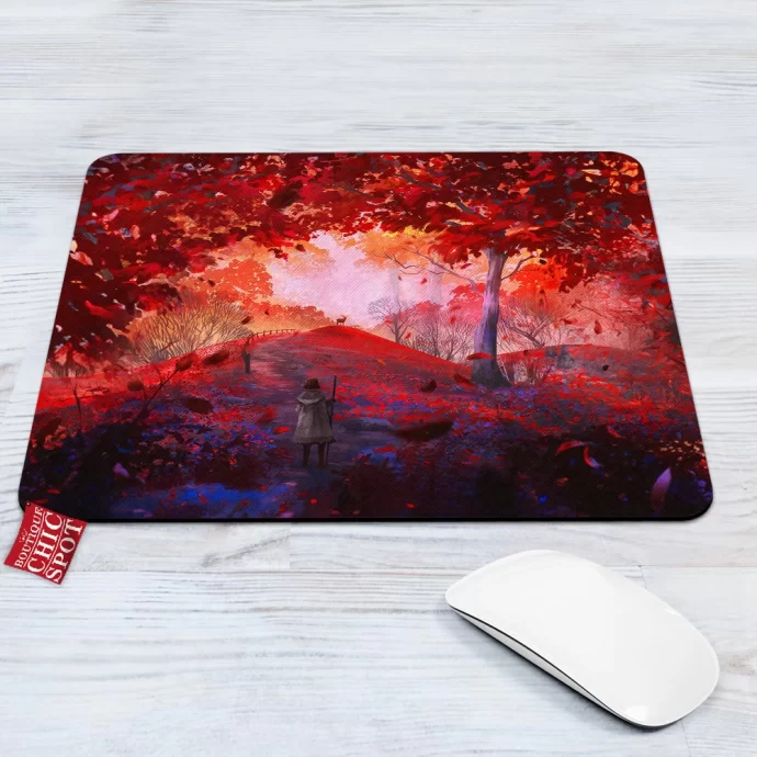 Red Forest Mouse Pad