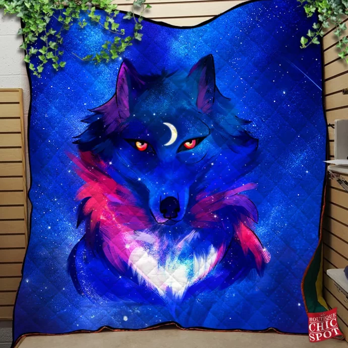 Wolf Quilt Blanket