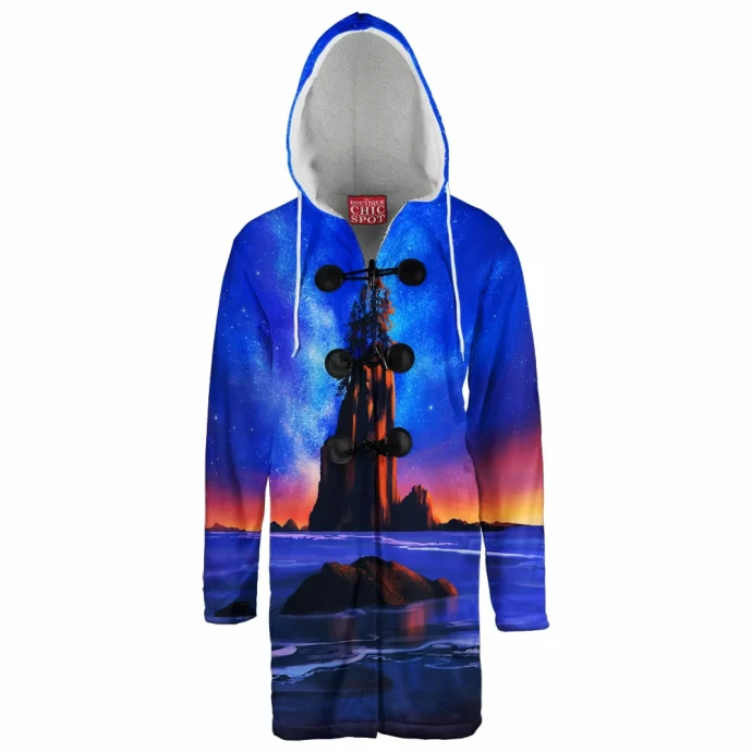 Olympic National Park Night Hooded Cloak Coat