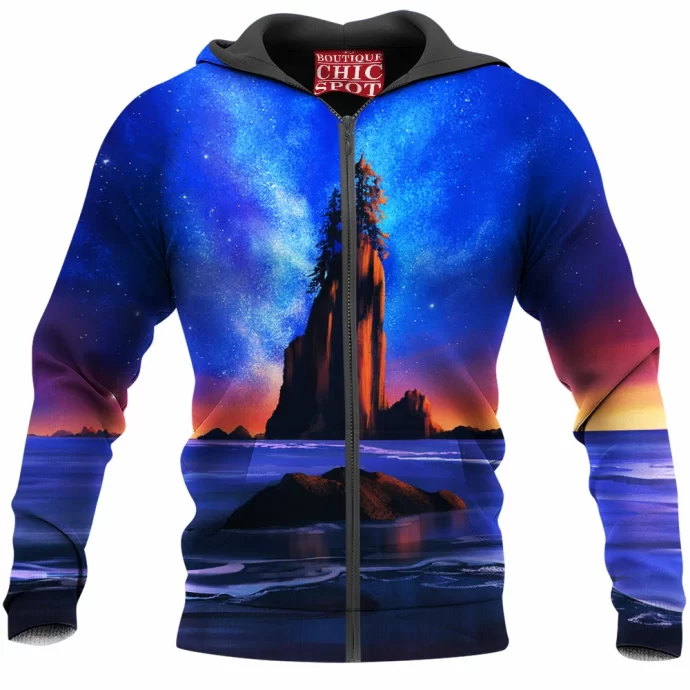 Olympic National Park Night Zip Hoodie