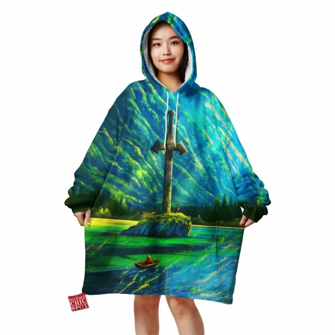 Sword Island Blanket Hoodie