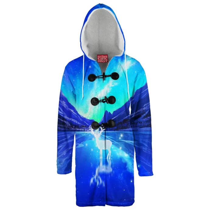 Moon Stag Hooded Cloak Coat