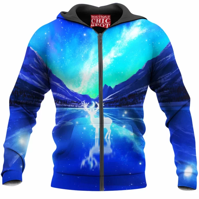 Moon Stag Zip Hoodie