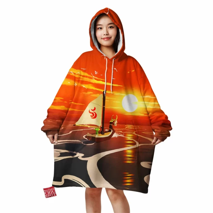 Wind Waker Sunset Blanket Hoodie