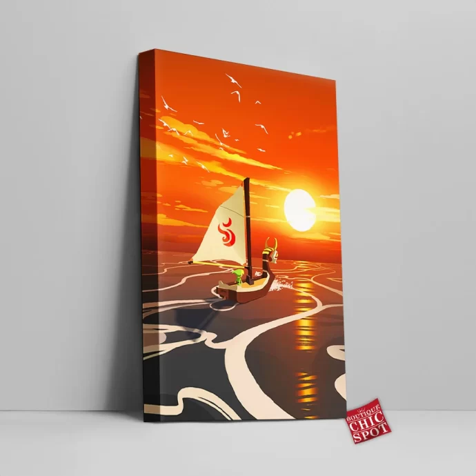 Wind Waker Sunset Canvas Wall Art