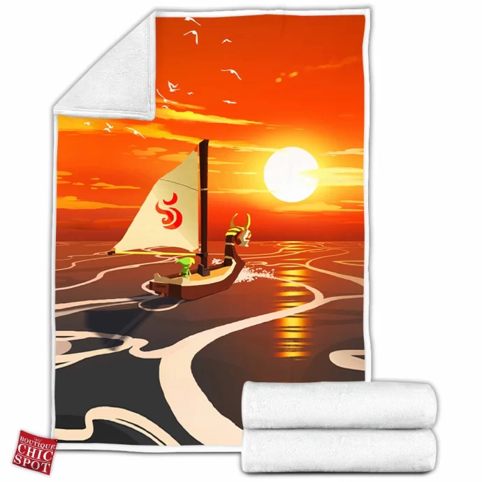 Wind Waker Sunset Fleece Blanket