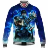 Game Baseball-Jacket, Mortal Kombat Baseball-Jacket, Sub-Zero Baseball-Jacket