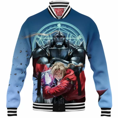 Anime Baseball-Jacket, Fullmetal Alchemist Baseball-Jacket