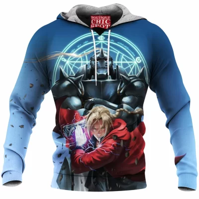 Anime Fleece-Hoodie, Fullmetal Alchemist Fleece-Hoodie