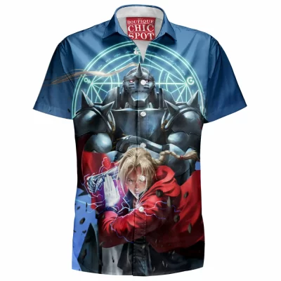 Anime Hawaiian-Shirt, Fullmetal Alchemist Hawaiian-Shirt