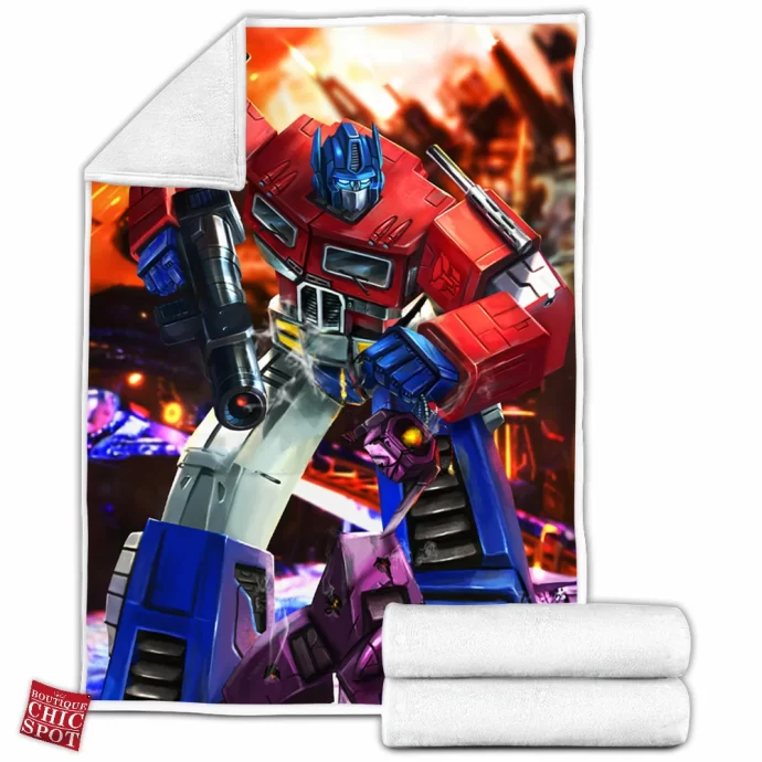 Optimus Prime Fleece Blanket